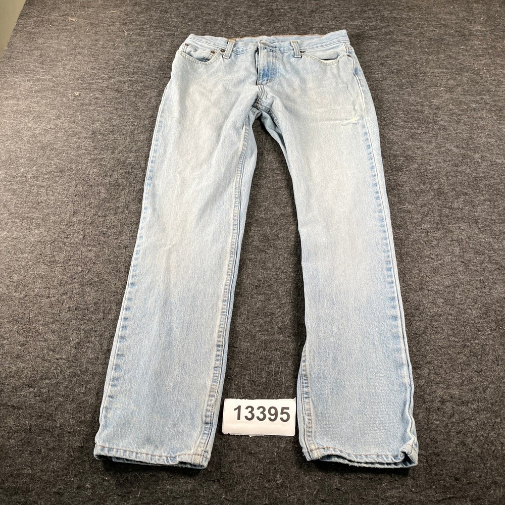 Levi's 511 Jeans Mens 30X30 Blue Denim Cotton Stretch Light Wash Straight Leg